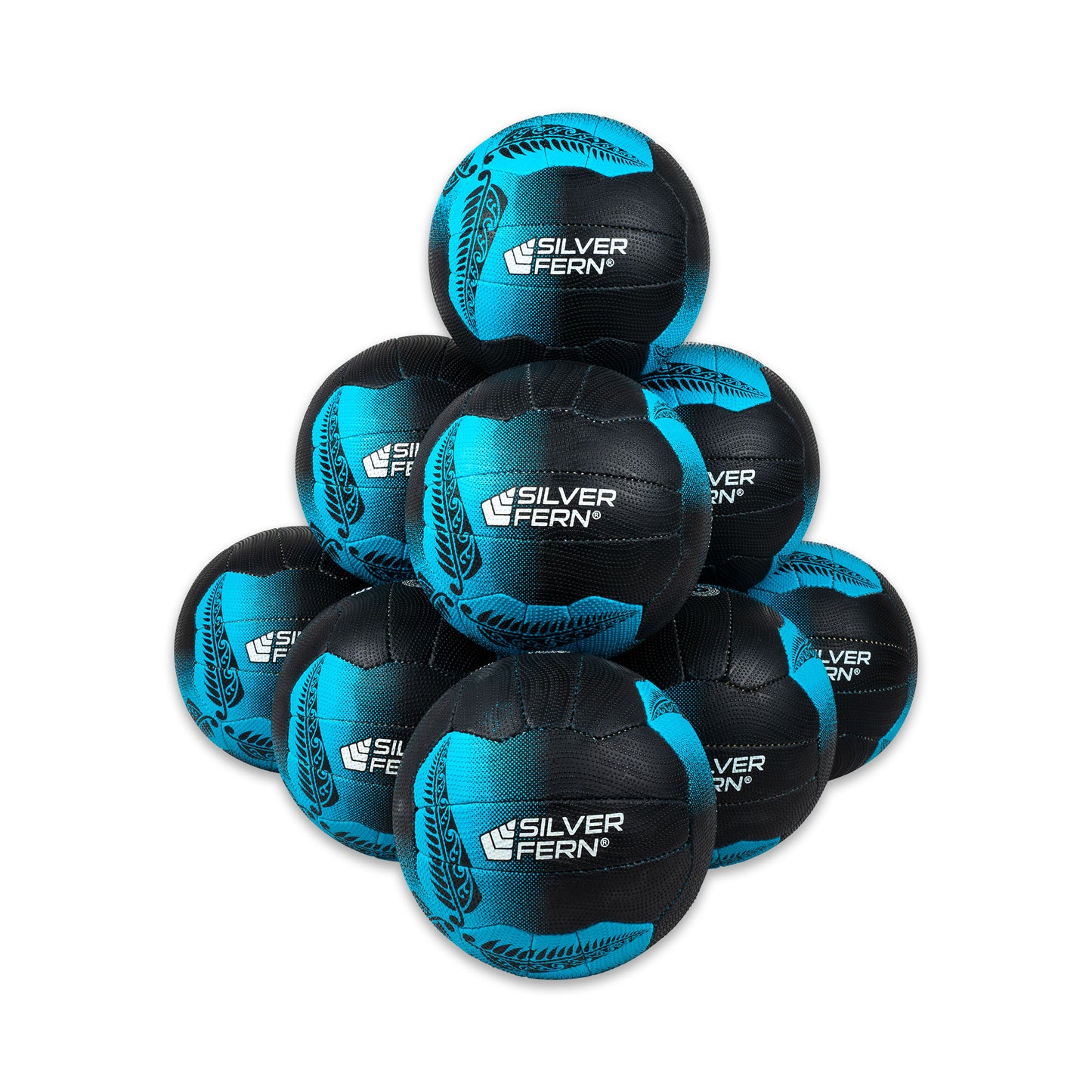 10 Ball Pack Falcon Premium Trainer Black/Blue Size 5