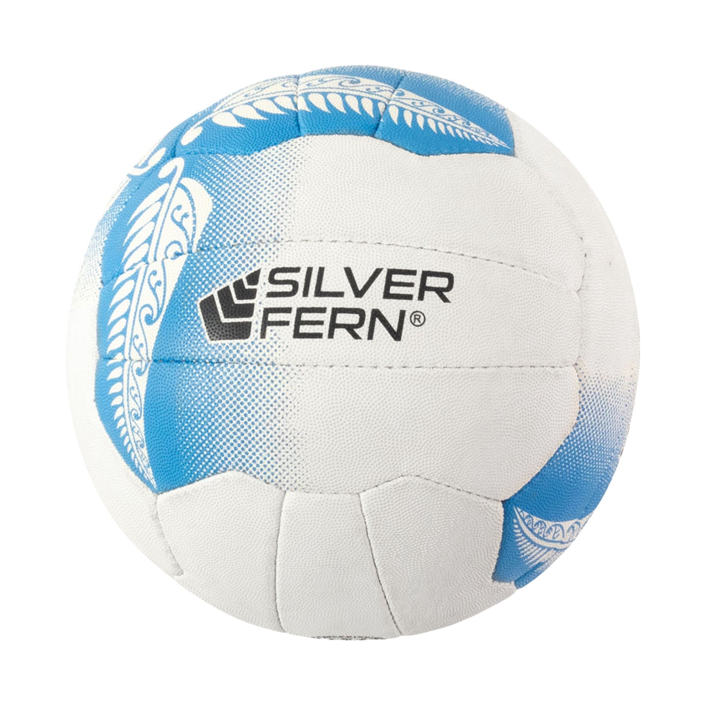 Silver Fern Harrier Outdoor Match Netball Size 5 Blue and White