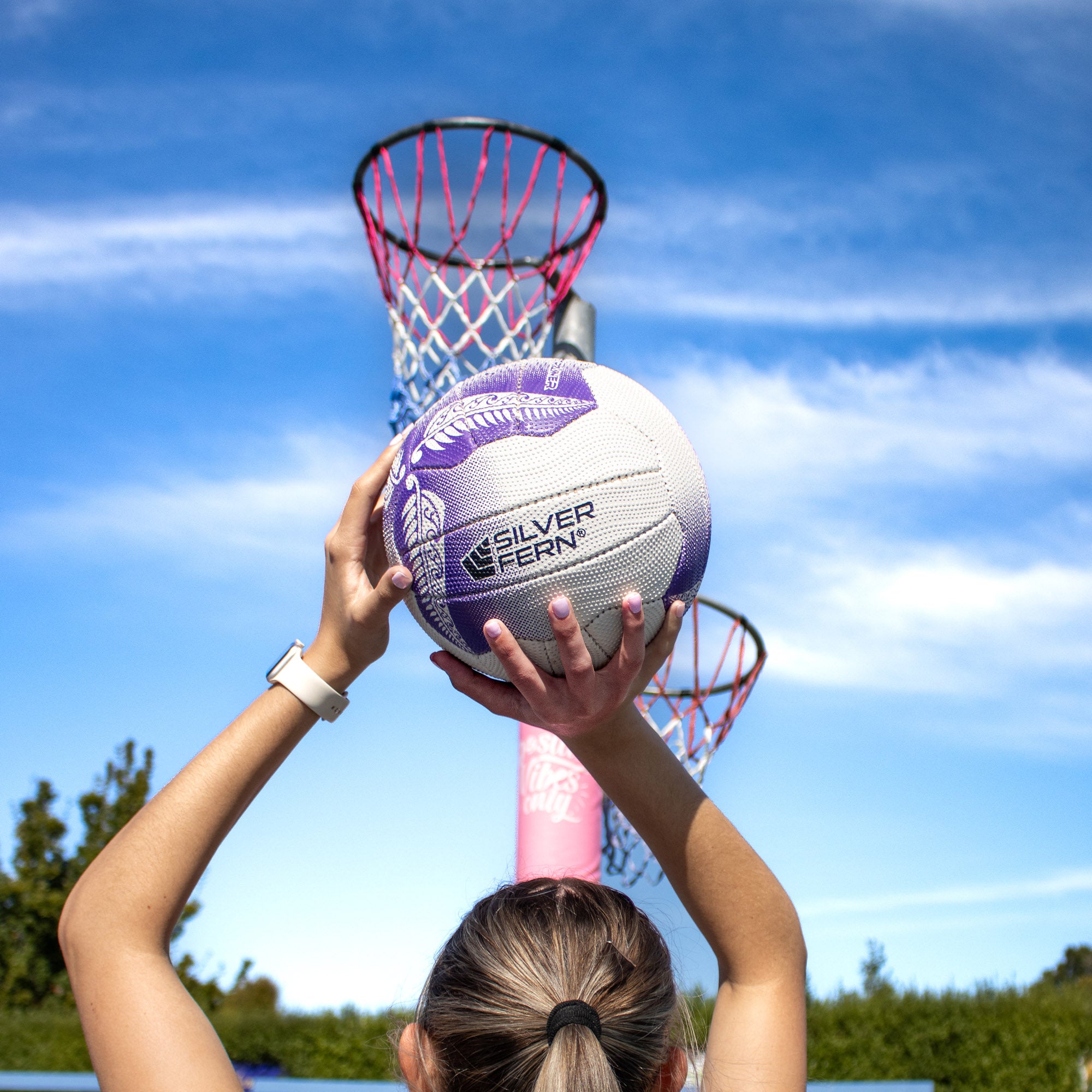 Rebounder Net + Netball Weighted Pass Trainer