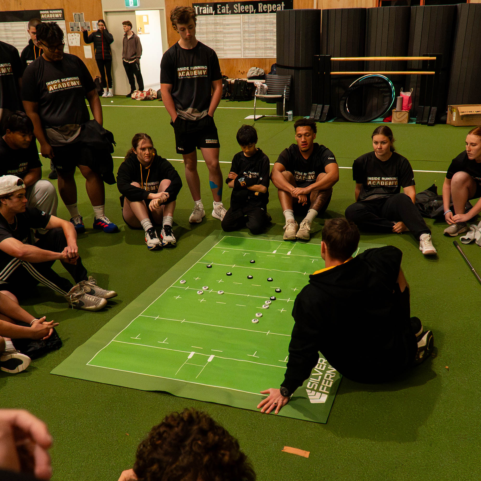 Silver Fern Rugby Union Coaching Mat, lifestyle shot