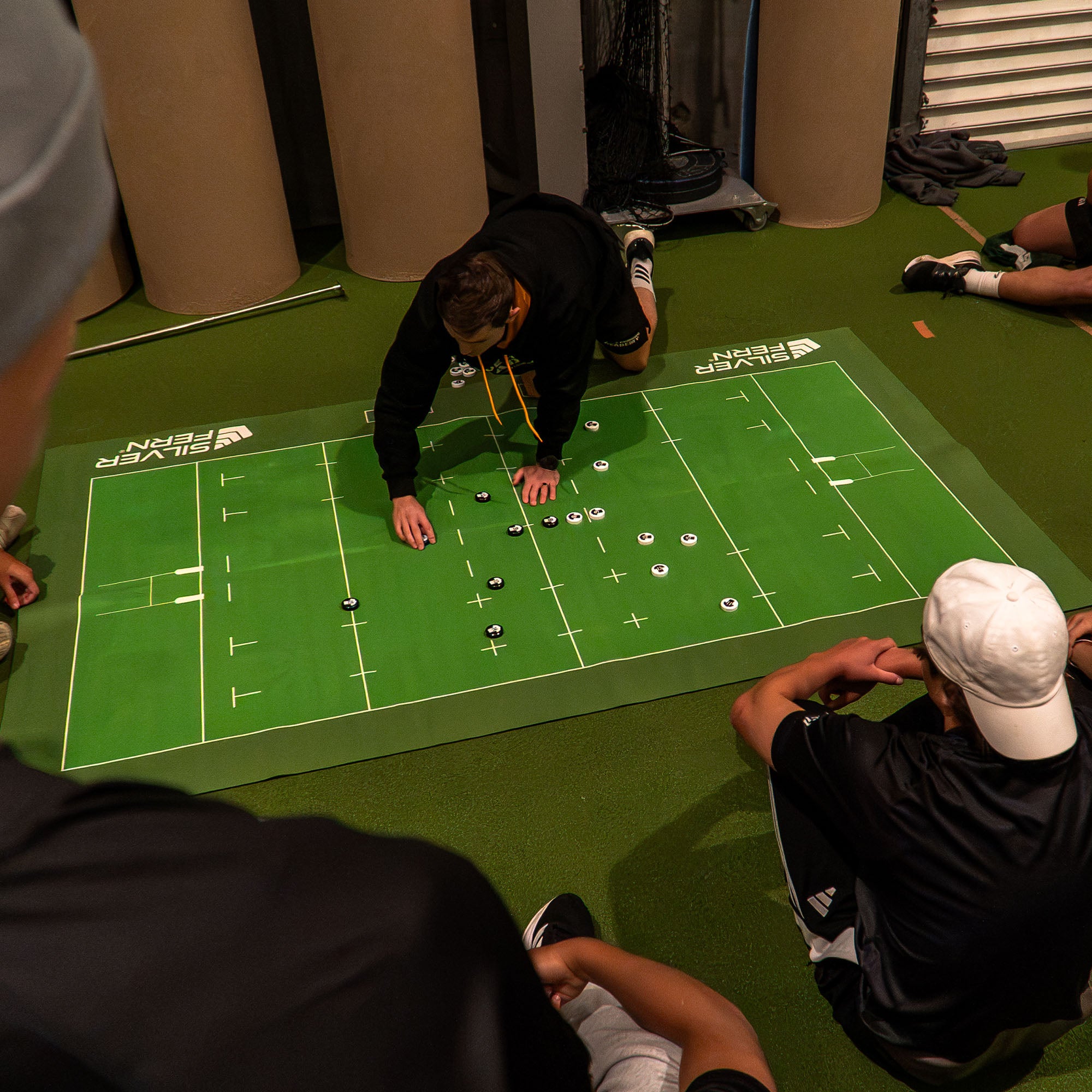 Silver Fern Rugby Union Coaching Mat, lifestyle shot