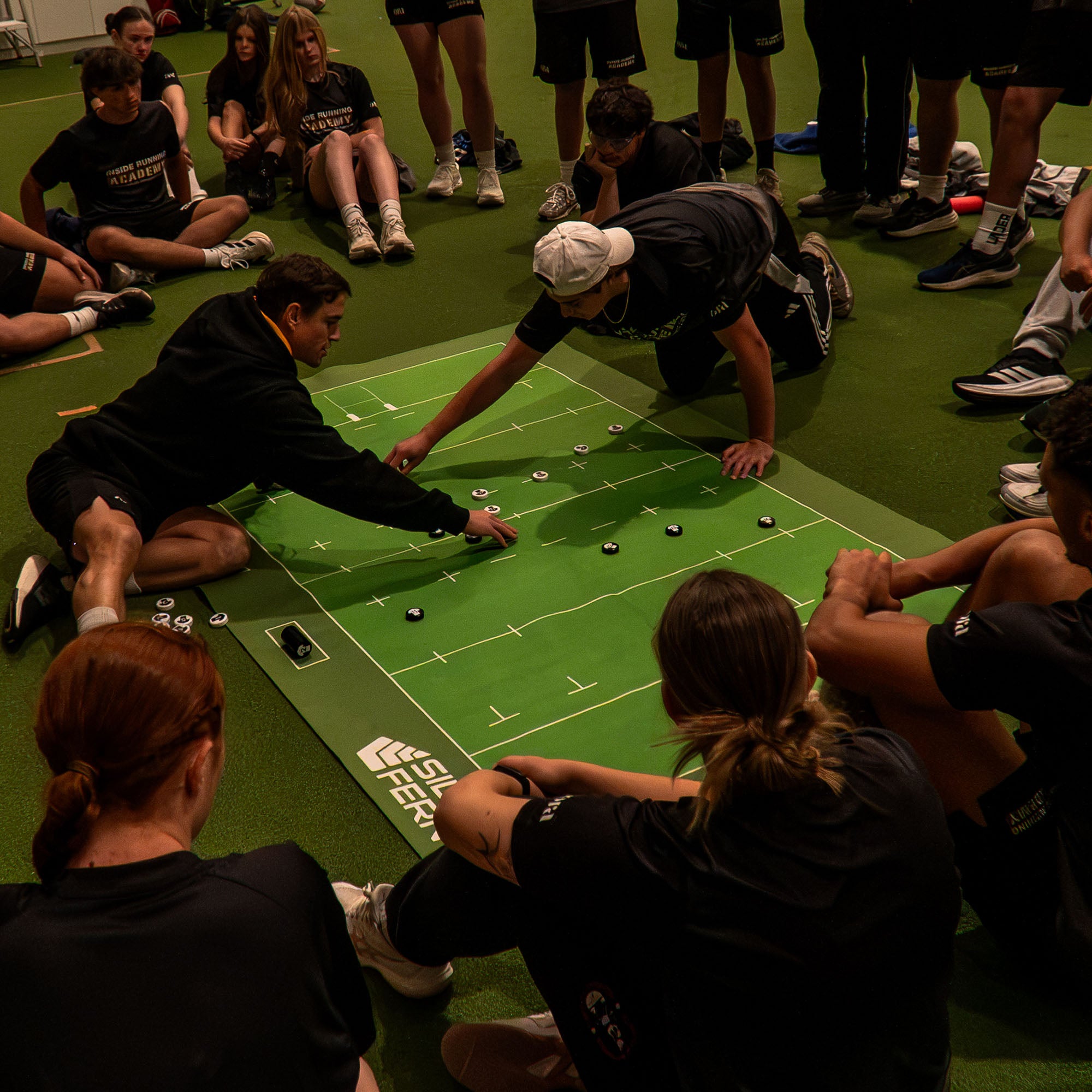 Silver Fern Rugby Union Coaching Mat, lifestyle shot