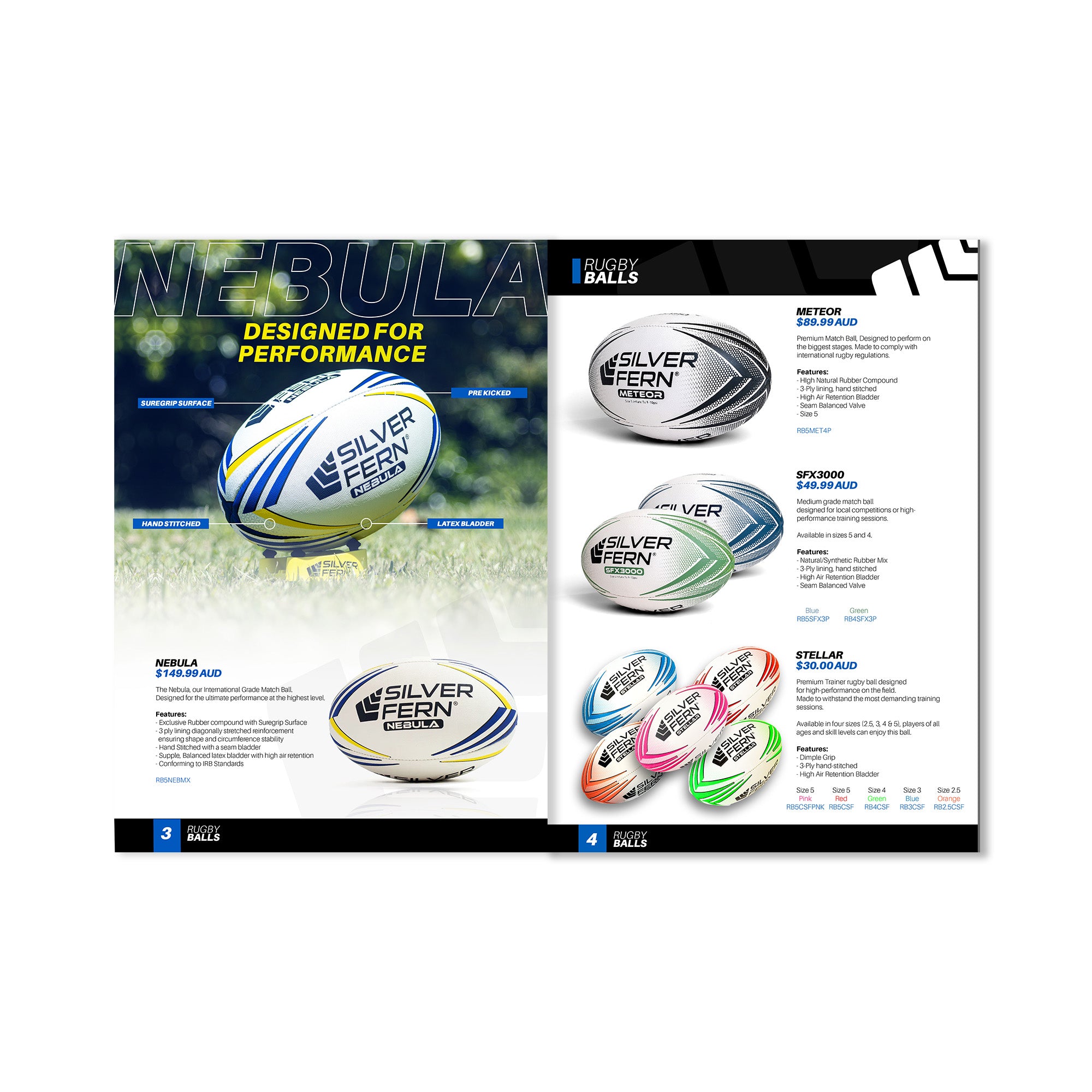 Silver Fern Rugby Catalogue