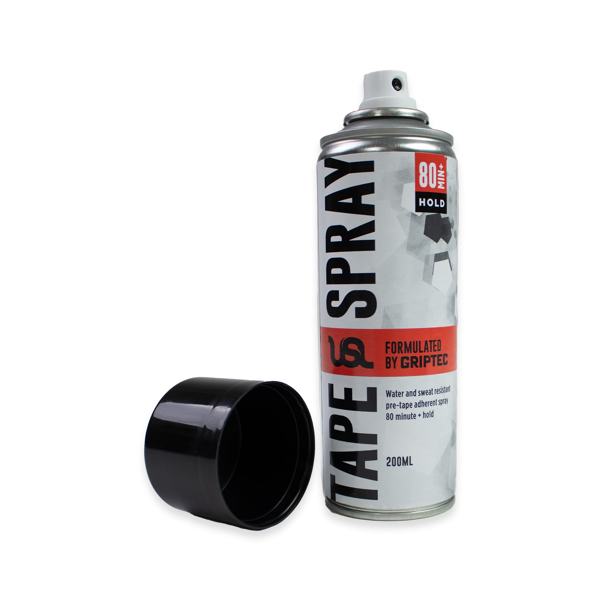Spray can labeled 'Tape Spray' on a white background