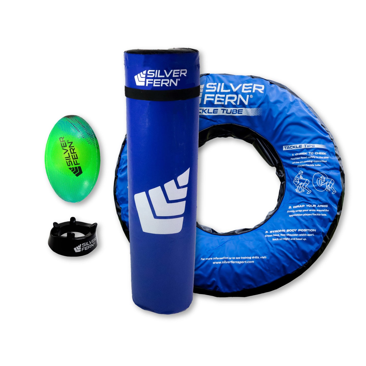 Silver Fern Ultimate Pack Junior Tackle Tube and Tackle Bag Combo, White background image