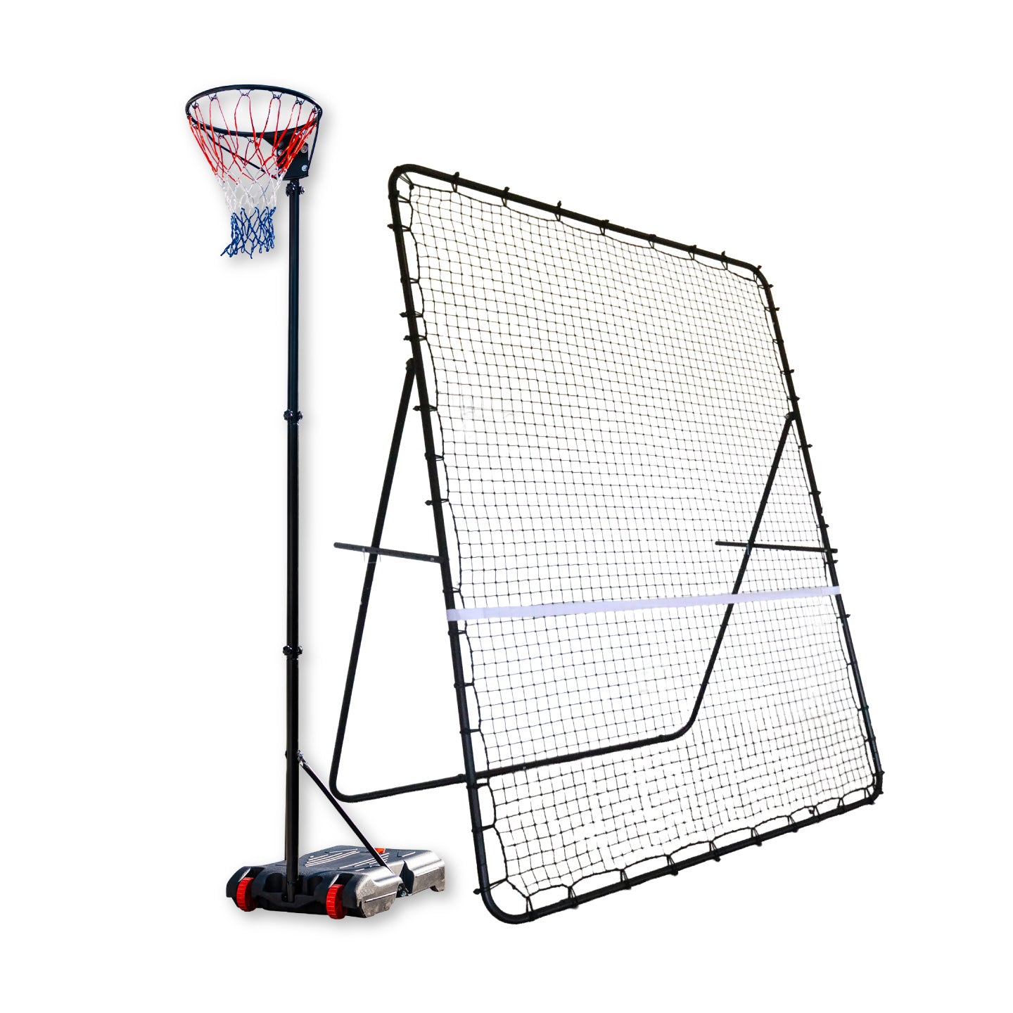 Ultimate Pack - Netball Stand + Rebounder Net